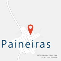 Mapa com localização da Agência AC PAINEIRAS