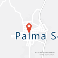 Mapa com localização da Agência AC PALMA SOLA