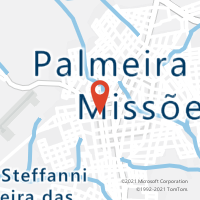 Mapa com localização da Agência AC PALMEIRA DAS MISSOES