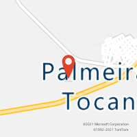 Mapa com localização da Agência AC PALMEIRAS DO TOCANTINS