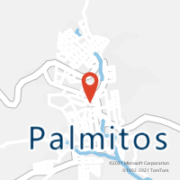 Mapa com localização da Agência AC PALMITOS
