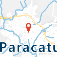 Mapa com localização da Agência AC PARACATU