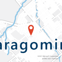 Mapa com localização da Agência AC PARAGOMINAS