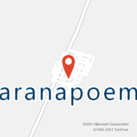 Mapa com localização da Agência AC PARANAPOEMA