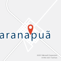 Mapa com localização da Agência AC PARANAPUA