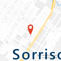 Mapa com localização da Agência AC PARK SHOPPING SORRISO