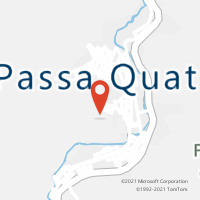 Mapa com localização da Agência AC PASSA QUATRO