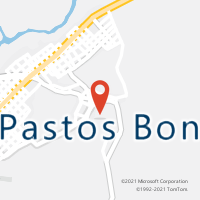 Mapa com localização da Agência AC PASTOS BONS