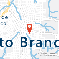 Mapa com localização da Agência AC PATO BRANCO