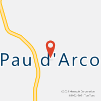 Mapa com localização da Agência AC PAU D ARCO