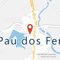 Mapa com localização da Agência AC PAU DOS FERROS