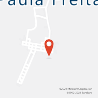 Mapa com localização da Agência AC PAULA FREITAS
