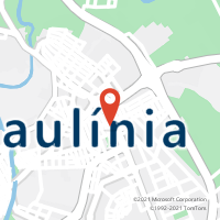 Mapa com localização da Agência AC PAULINIA