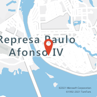 Mapa com localização da Agência AC PAULO AFONSO