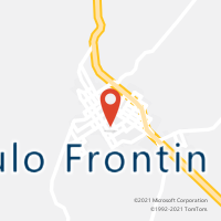 Mapa com localização da Agência AC PAULO FRONTIN
