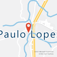 Mapa com localização da Agência AC PAULO LOPES