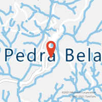 Mapa com localização da Agência AC PEDRA BELA