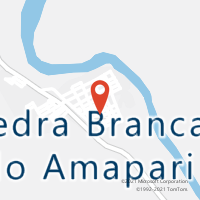 Mapa com localização da Agência AC PEDRA BRANCA DO AMAPARI
