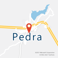 Mapa com localização da Agência AC PEDRA