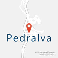 Mapa com localização da Agência AC PEDRALVA