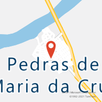 Mapa com localização da Agência AC PEDRAS DE MARIA DA CRUZ