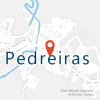Mapa com localização da Agência AC PEDREIRAS