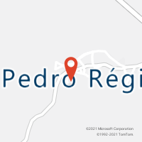 Mapa com localização da Agência AC PEDRO REGIS
