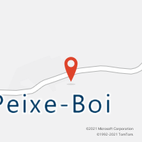 Mapa com localização da Agência AC PEIXE BOI