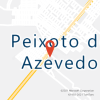 Mapa com localização da Agência AC PEIXOTO DE AZEVEDO