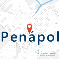 Mapa com localização da Agência AC PENAPOLIS