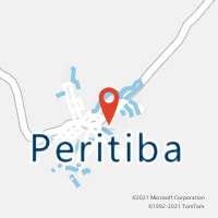 Mapa com localização da Agência AC PERITIBA