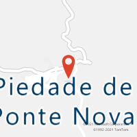 Mapa com localização da Agência AC PIEDADE DE PONTE NOVA