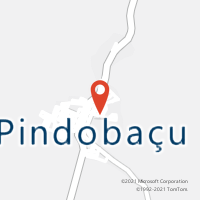 Mapa com localização da Agência AC PINDOBACU