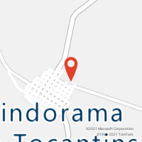 Mapa com localização da Agência AC PINDORAMA DO TOCANTINS