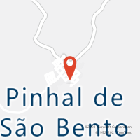 Mapa com localização da Agência AC PINHAL DE SAO BENTO