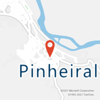 Mapa com localização da Agência AC PINHEIRAL