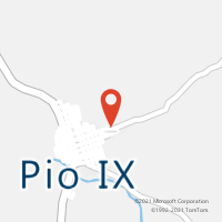 Mapa com localização da Agência AC PIO IX