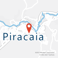 Mapa com localização da Agência AC PIRACAIA
