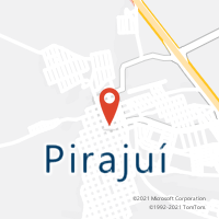 Mapa com localização da Agência AC PIRAJUI