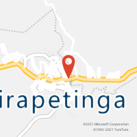 Mapa com localização da Agência AC PIRAPETINGA
