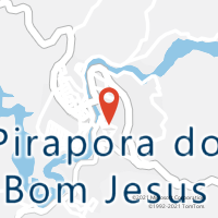 Mapa com localização da Agência AC PIRAPORA BOM JESUS