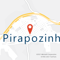 Mapa com localização da Agência AC PIRAPOZINHO