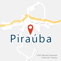 Mapa com localização da Agência AC PIRAUBA