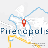 Mapa com localização da Agência AC PIRENOPOLIS