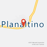 Mapa com localização da Agência AC PLANALTINO