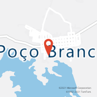 Mapa com localização da Agência AC POCO BRANCO