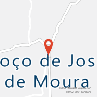 Mapa com localização da Agência AC POCO JOSE DE MOURA
