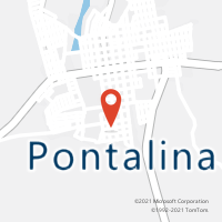 Mapa com localização da Agência AC PONTALINA