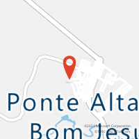 Mapa com localização da Agência AC PONTE ALTA DO BOM JESUS