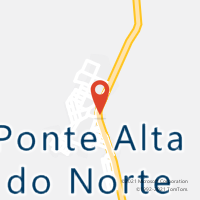 Mapa com localização da Agência AC PONTE ALTA DO NORTE